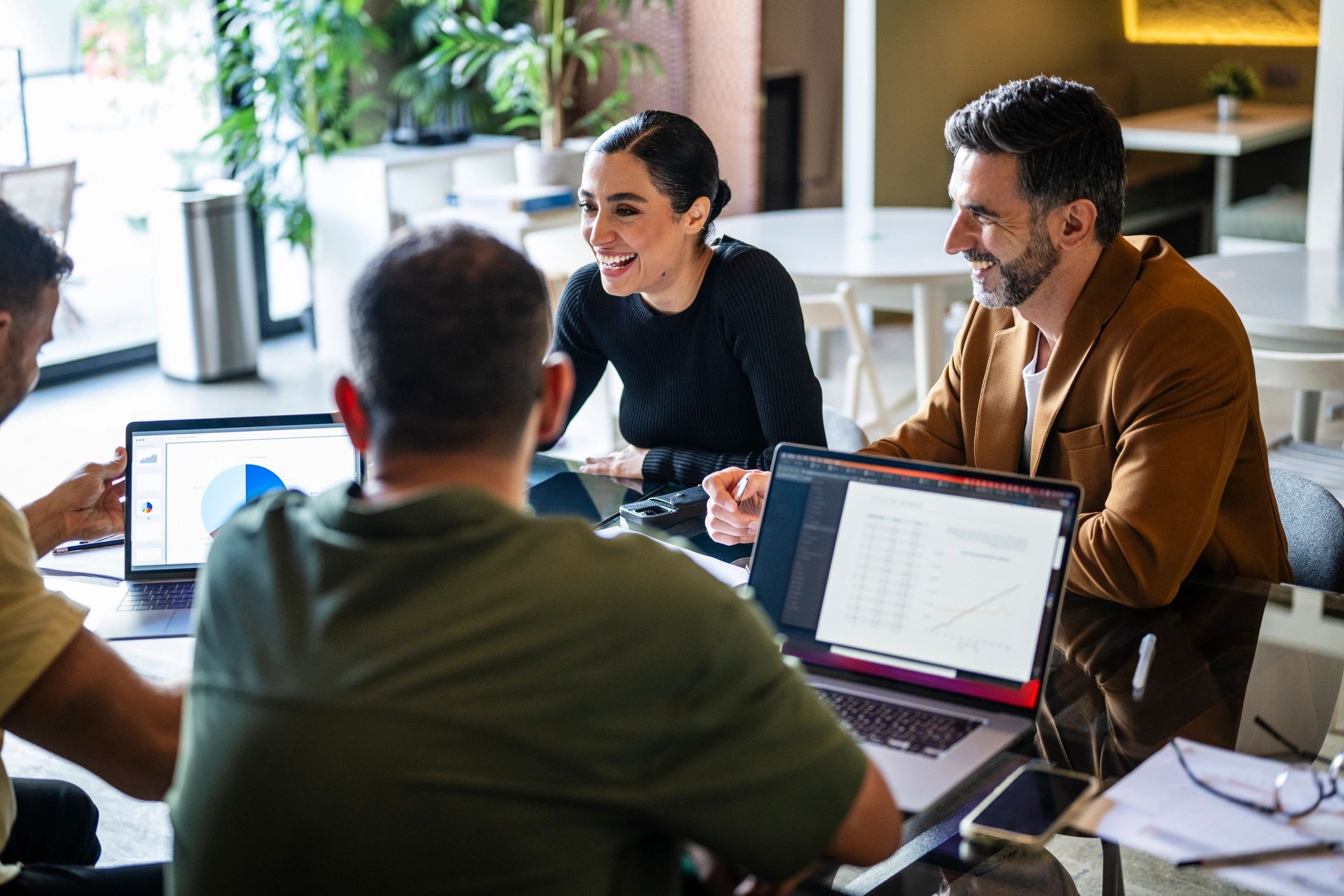 Business team collaborating during a strategy meeting